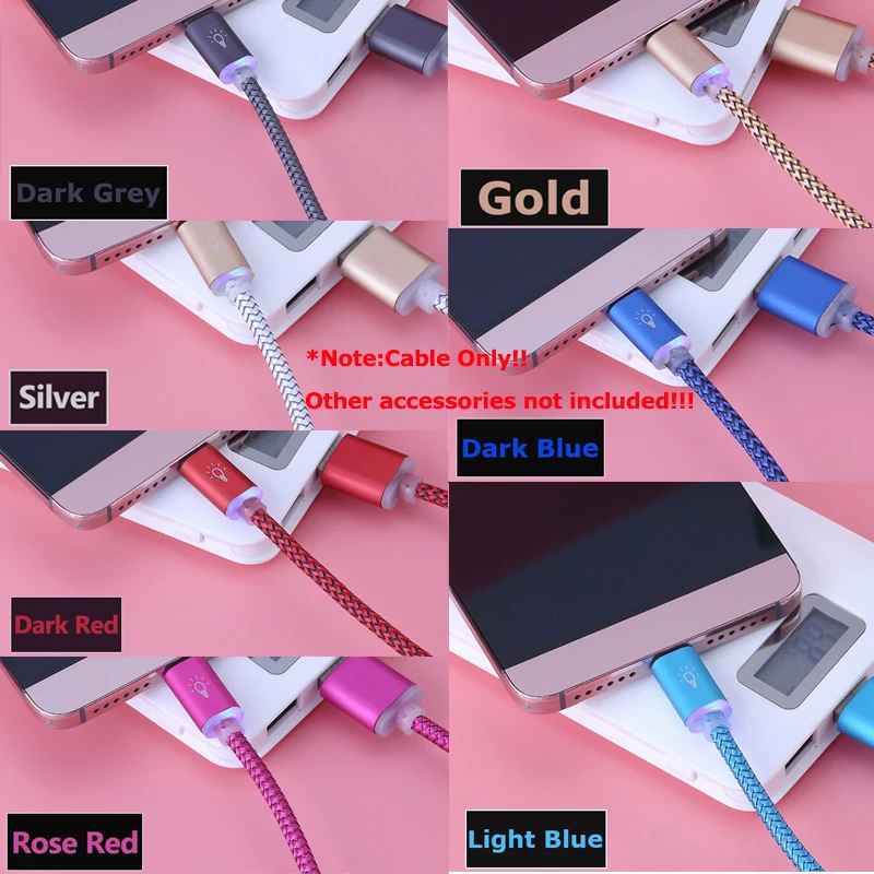 8 мм Длинный USB разъем типа C штекер кабеля светодиода 100 см Cabel для UMI Plus E Max Z UMIDIGI S2