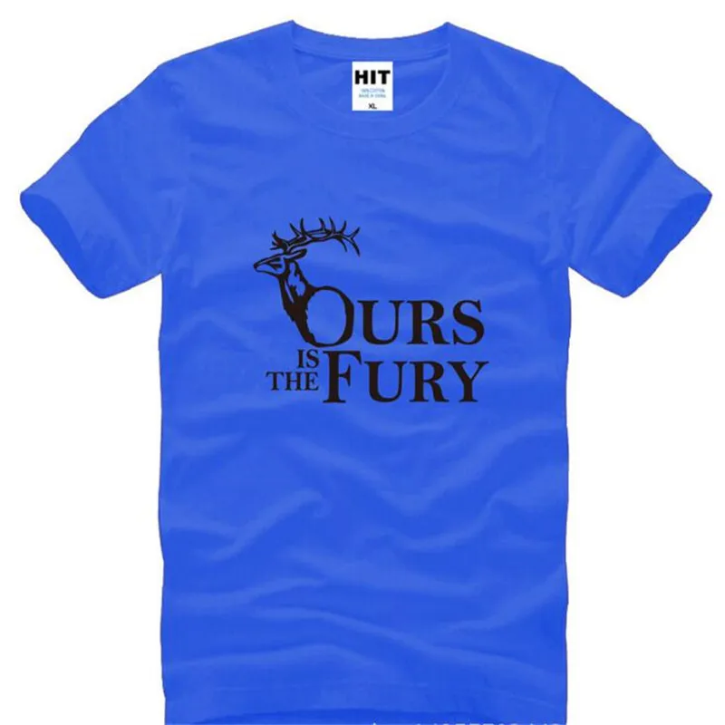 Мужская футболка с принтом House Baratheon Ours Is The Fury новая летняя Стильная хлопковая