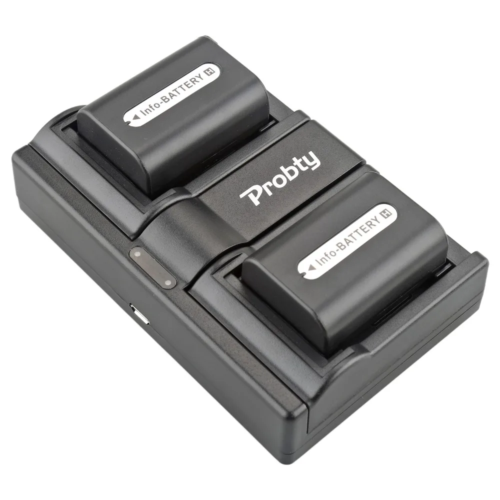 2 шт. Probty NP FH50 батарея + USB двойное зарядное устройство для Sony A230 A330 A290 A380 A390 HDR TG1E TG3
