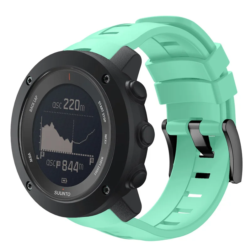 Ремешок для Suunto Ambit 3 вертикальный, 24 мм мягкий силиконовый сменный Браслет для Suunto Traverse Alpha Spartan
