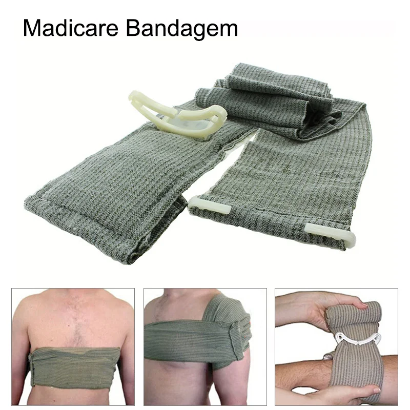 

1/2 Pcs Israeli Trauma Bandage Dressing First Aid Medical Compression Bandage EK-New