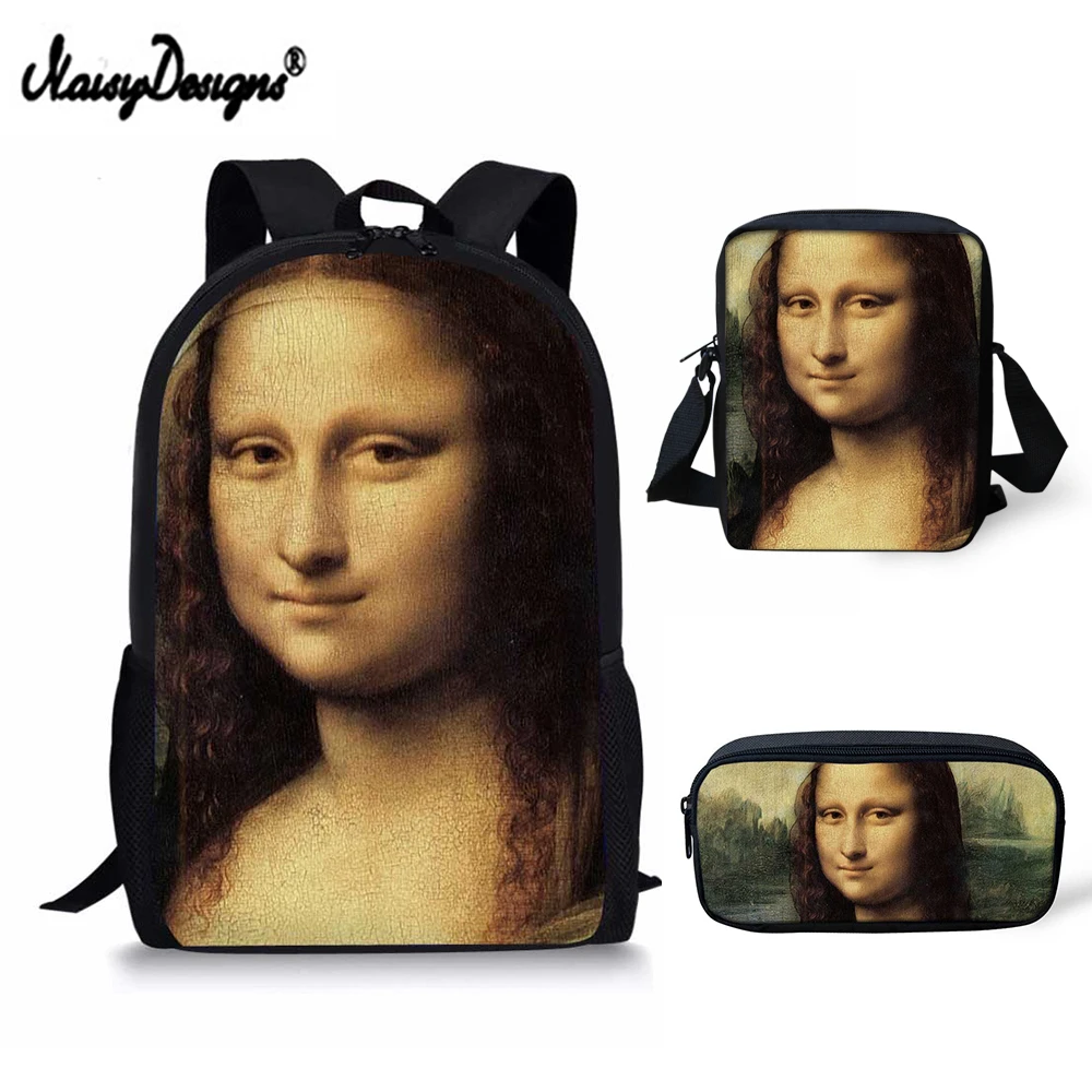 3 комплекта Ван Гог знаменитая картина маслом ноутбук школьные сумки для девочек