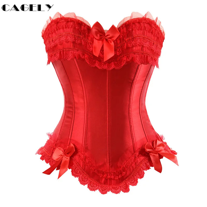 Атласный корсет топ шнуровка бюстье сексуальное свадебное нижнее белье тонкая