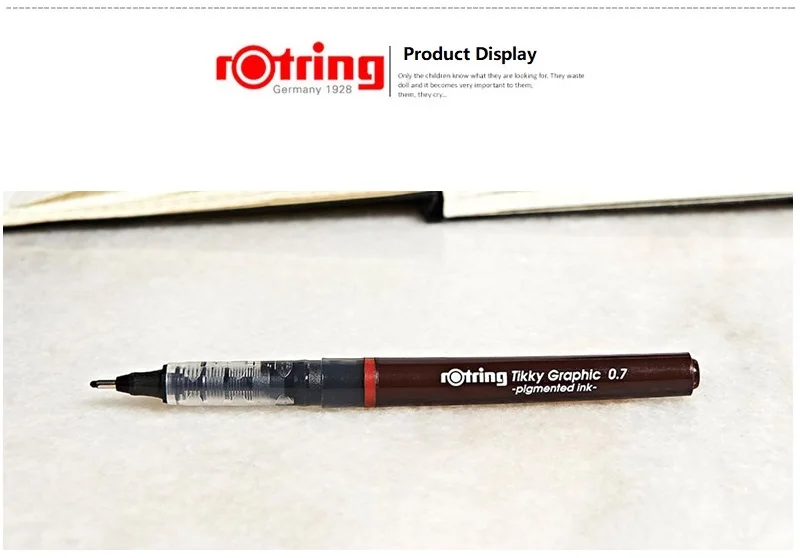 Rotring Tikky черный графический fineliner ручка пористая точка рисунок дизайн одноразовая ручка 1 шт./лот
