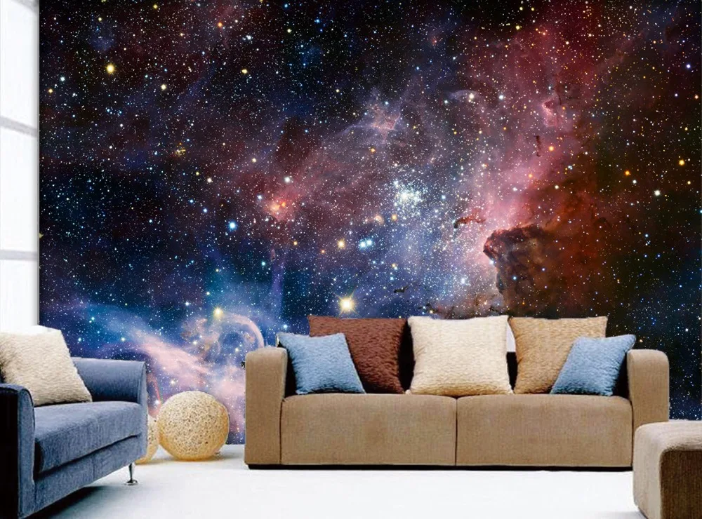 

[Self-Adhesive] 3D Splendid Universe Starlight 53 Wall Paper mural Wall Print Decal Wall Murals