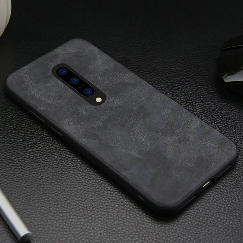 Роскошный винтажный кожаный чехол для телефона Oneplus 7 pro мягкий резиновый из ТПУ 5 6