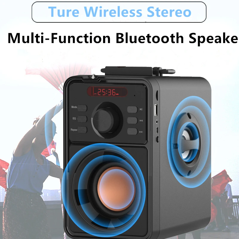 Abuzhen 3000 мАч Bluetooth Колонка 2 1 сабвуфер беспроводной динамик s портативный бас