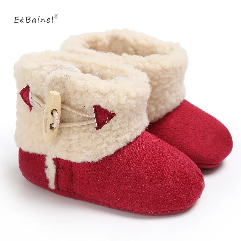 New Kids Baby Girls Warm Winter Shoes Boots Newborn Toddler Infant Keep Warm Soft Bottom Booties Prewalker Shoes Warming Boots