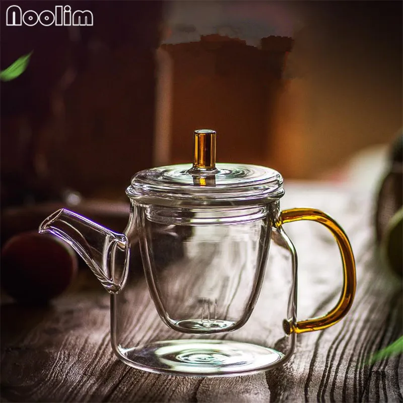Высококачественный термостойкий стеклянный чайник с фильтром для офиса и дома