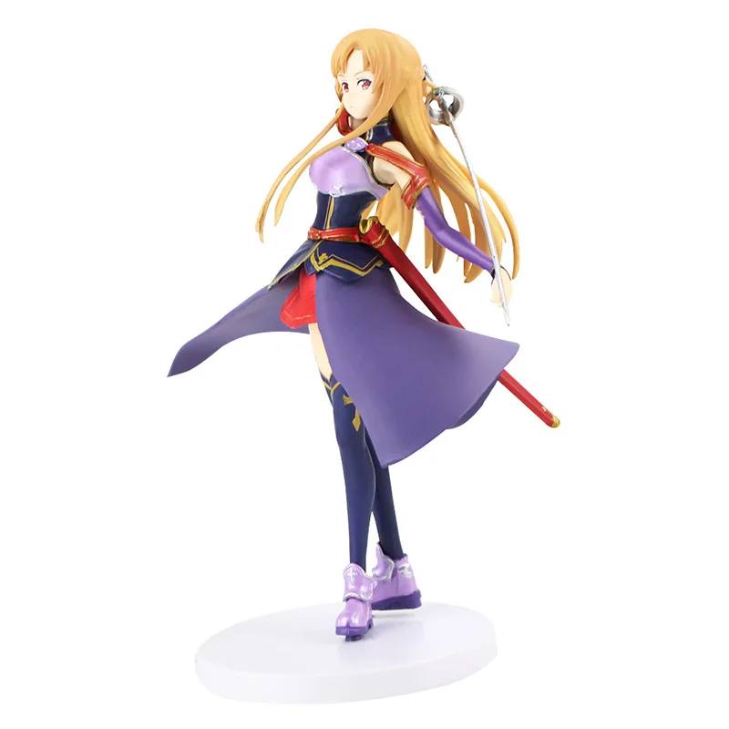 22 см Yuuki Asuna милая фигурка модель игрушки Горячая аниме меч искусство онлайн Yuuki Asuna ПВХ фигурка модель Подарочная коллекция