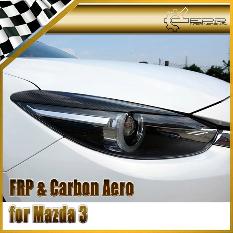 Стайлинг автомобиля передняя фара из углеродного волокна с глянцевой отделкой