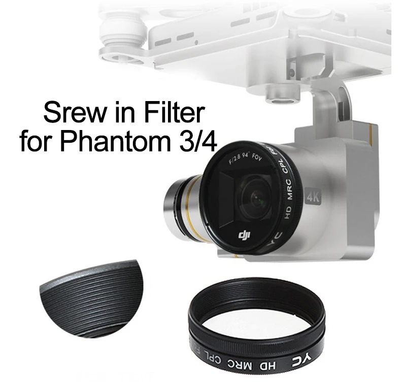 Винтовой фильтр для объектива UV CPL ND2-400 ND8 ND16 DJI Phantom 3 Adv Pro 4 3A 3P | Электроника