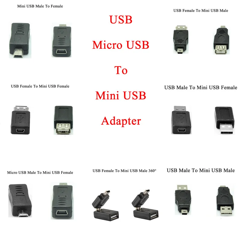 5 шт. переходник с Micro USB на Mini USB|usb male female|usb usbmini usb |