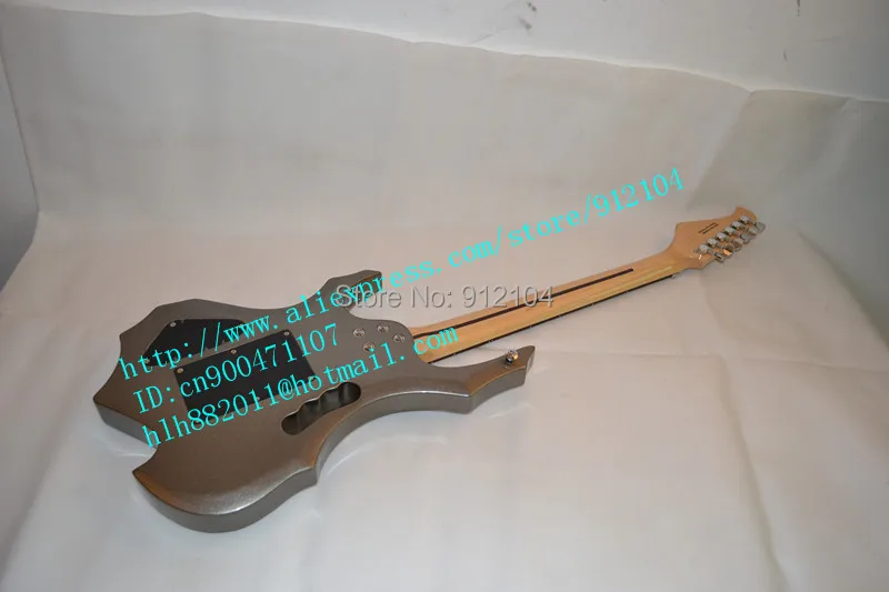 Бесплатная доставка оптом и в розницу Новая пожарная электрогитара серебристом