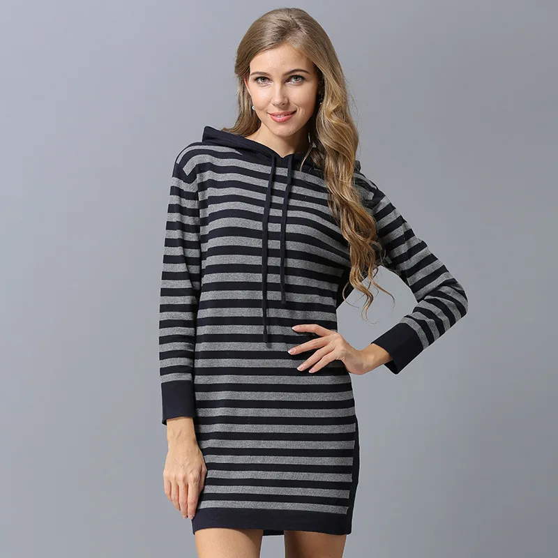 Summer Round Neck Short-sleeved Dress Black And White Striped Dresses Casual Elegant Straight Vestidos | Женская одежда