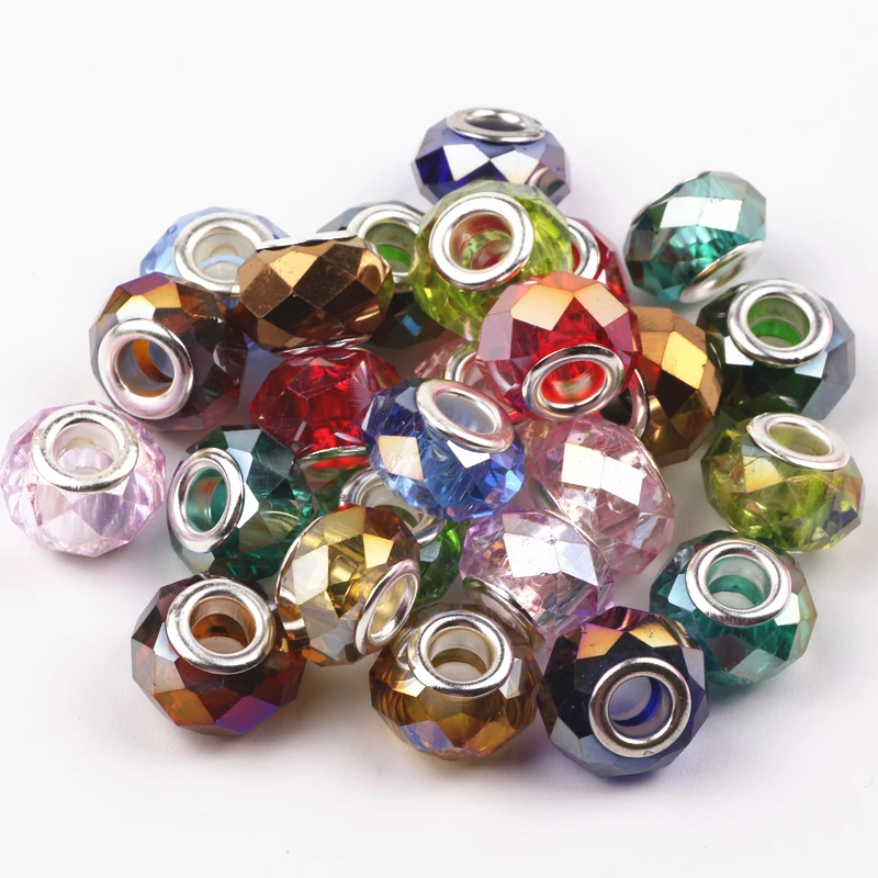 50 шт. стеклянные бусины для браслета 14 мм|color glass beads|handmade beadsbeads fit |