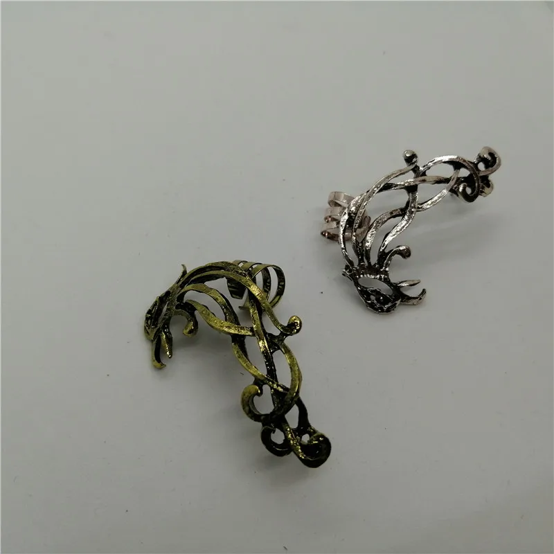 5Piece Punk hollow out eagle stud earring ear cuff for woman man vintage silver bronze openwork bird punk jewelry gift | Украшения и