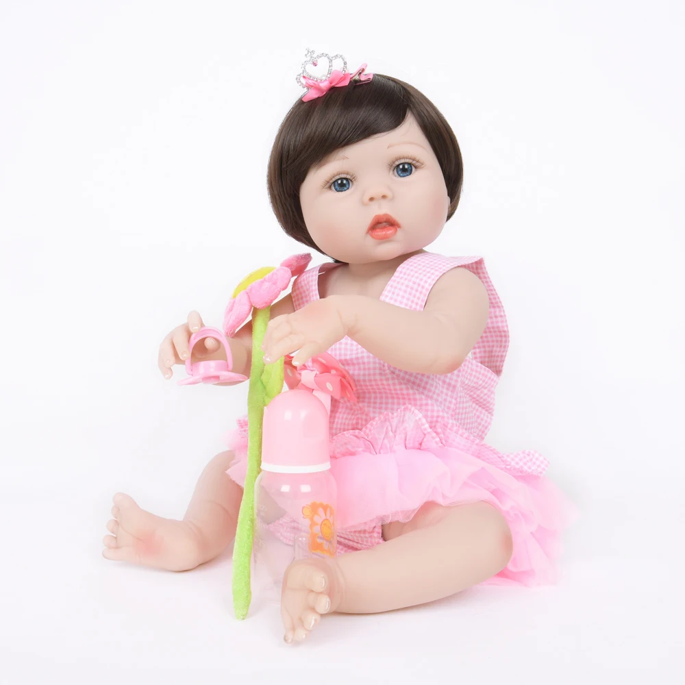 55 см силиконовая кукла Reborn Baby мягкая игрушка стиль детский игровой дом для