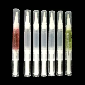 5 шт.лот мини 3 мл пластиковая пустая масляная ручка для ногтей стильная бутылка с лаком для ногтей Полировка Для ногтей многоразовые бутылки