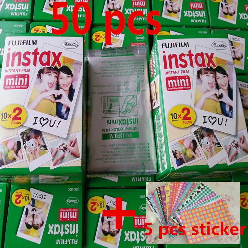 Fujifilm Instax Mini Film 10 20 40 60 80 100 листов для Fuji Camera mini 9 7s 8 90 25 55 Share SP 1 2|fujifilm instax film|instax filmmini