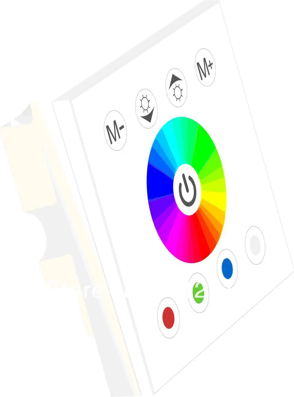 Светодиодный сенсорный настенный контроллер RGBW Женский вход выход 4A * 4 канала