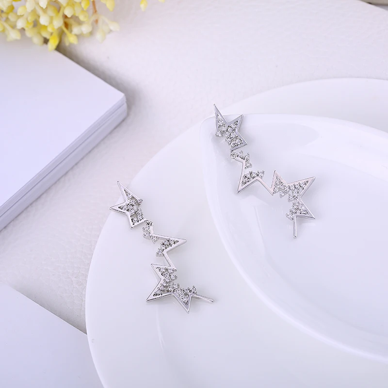 Женские серьги со звездами GAOLA длинные женские с симметричными кисточками и