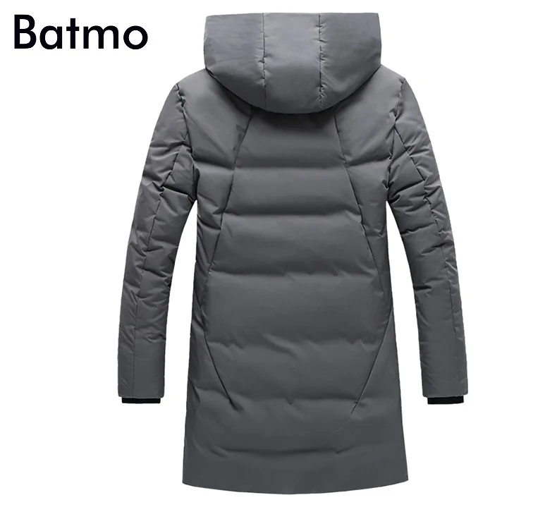 Batmo 2018 Новое поступление зимние высокого качества 80% белая утка вниз пуховики для
