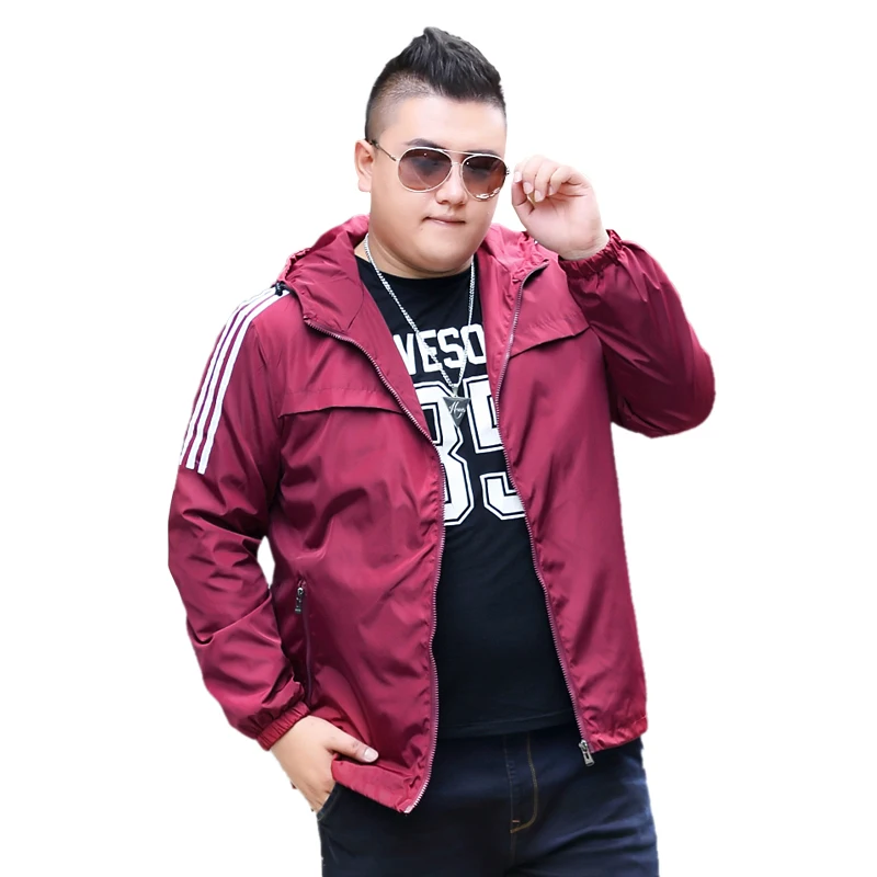 Мужская куртка для весны и осени 9XL 8XL 7XL кодовая трендовая Свободная с