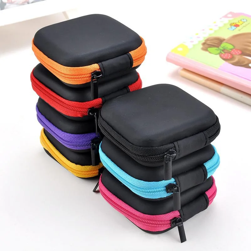 Модная Портативная Женская мини-сумка кошелек для монет на молнии наушники