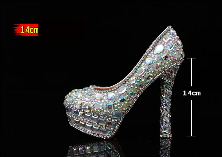 

2018 New style Popular Formal Shoes crystal shoes wedding shoes rhinestone wedding shoes Party Prom High Heels
