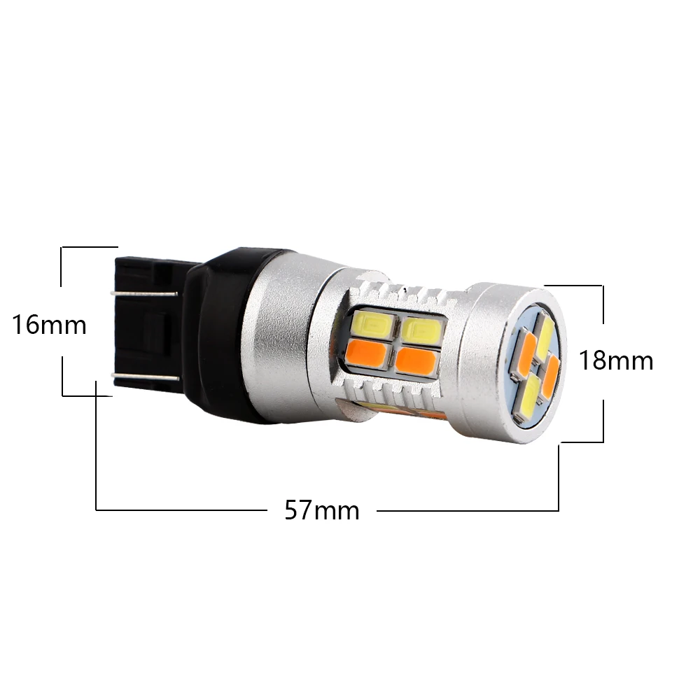 Светодиодный фонарь поворота автомобиля 2 шт. 7443 7444NA T20 5730 20 SMD s задний тормоз