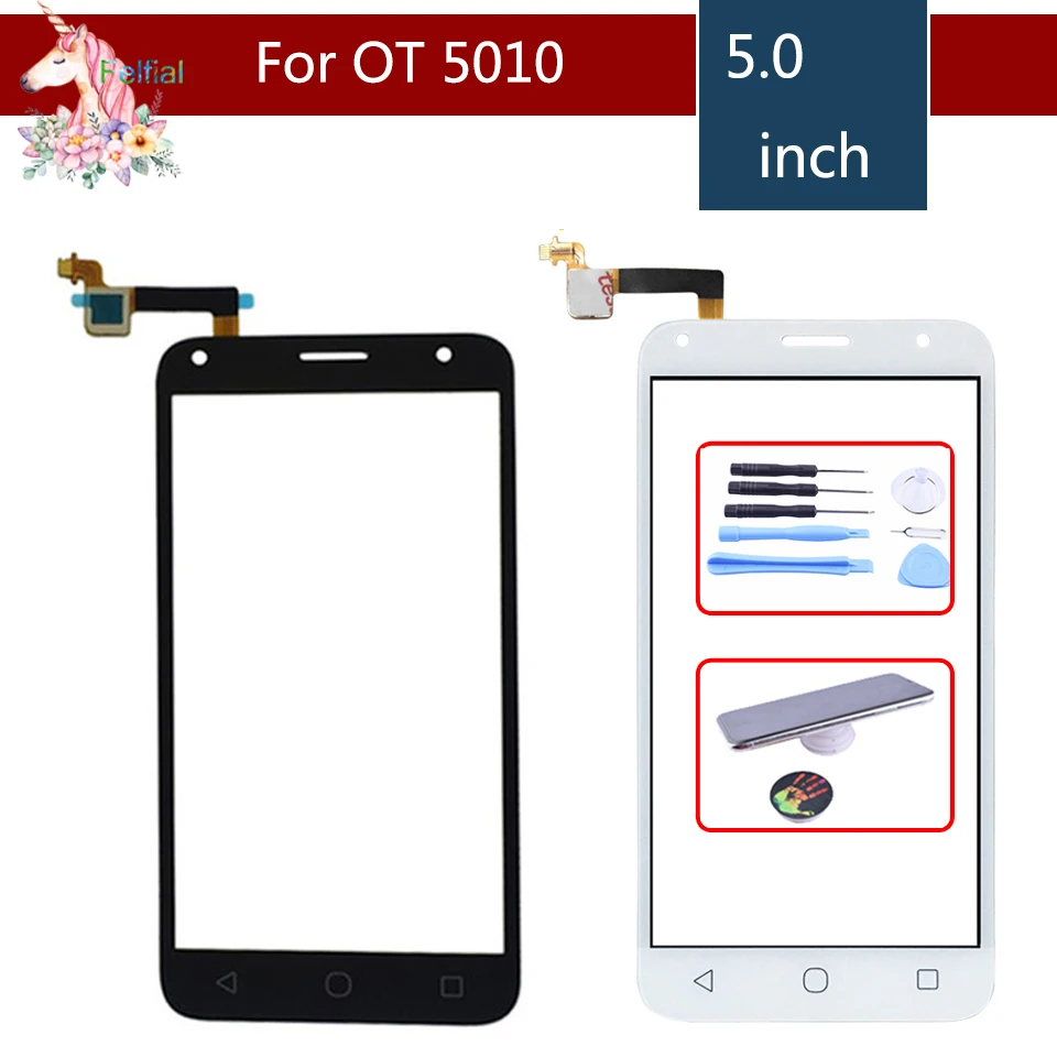 10 шт./лот для Alcatel One Touch Pixi 4 5 0 5010D 5010E 5010G 5010X OT5010 сенсорная панель сенсорного экрана
