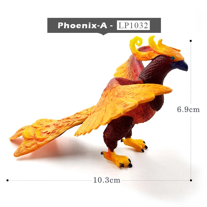 Phoenix-A Птица Феникс Archaeopteryx Статуэтка динозавра имитация животного модель домашнего декора миниатюрное украшение для сада в виде Феи аксессуары - Цвет: Phoenix-A