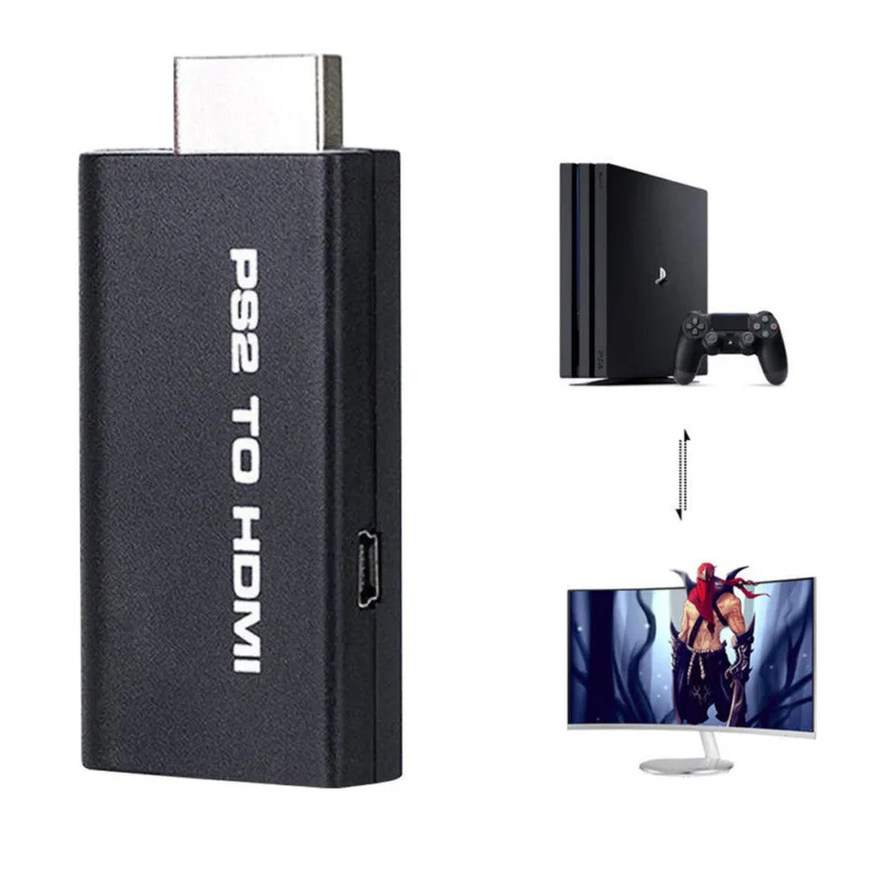 Cable Converter PS2 to HDMI Audio Composite AV PlayStation 2 HD Adapter | Электроника