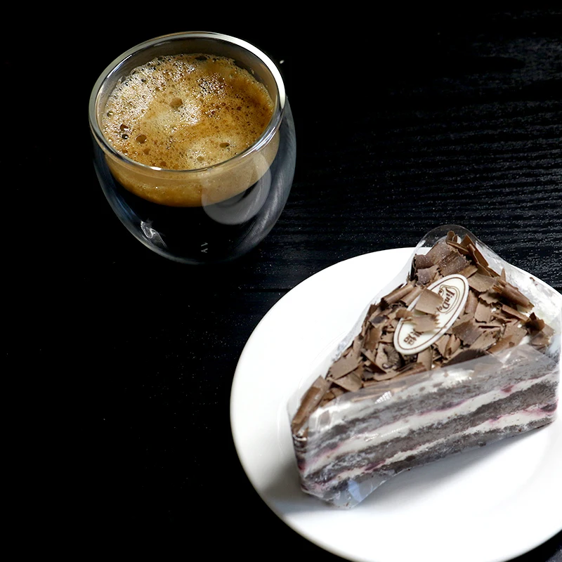 Набор из 2 шт. термостойкие двухслойные кофейные стекла ручной работы с 5 унциями