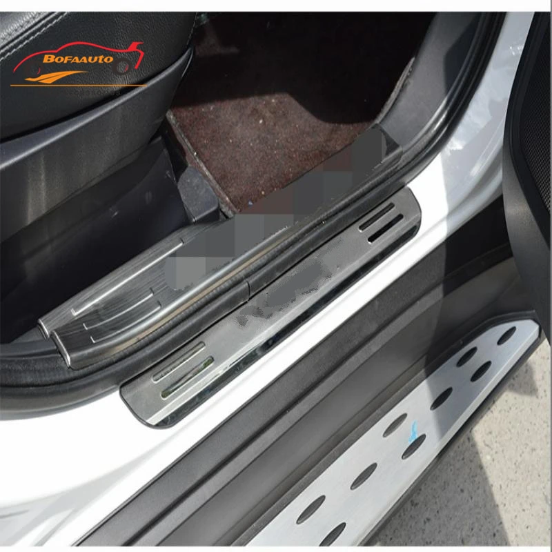 Car Styling Sticker For Mitsubishi outlander Accessories 2013 Stainless Steel Door Sill Scuff Plate Guard Protector 2016 | Автомобили и