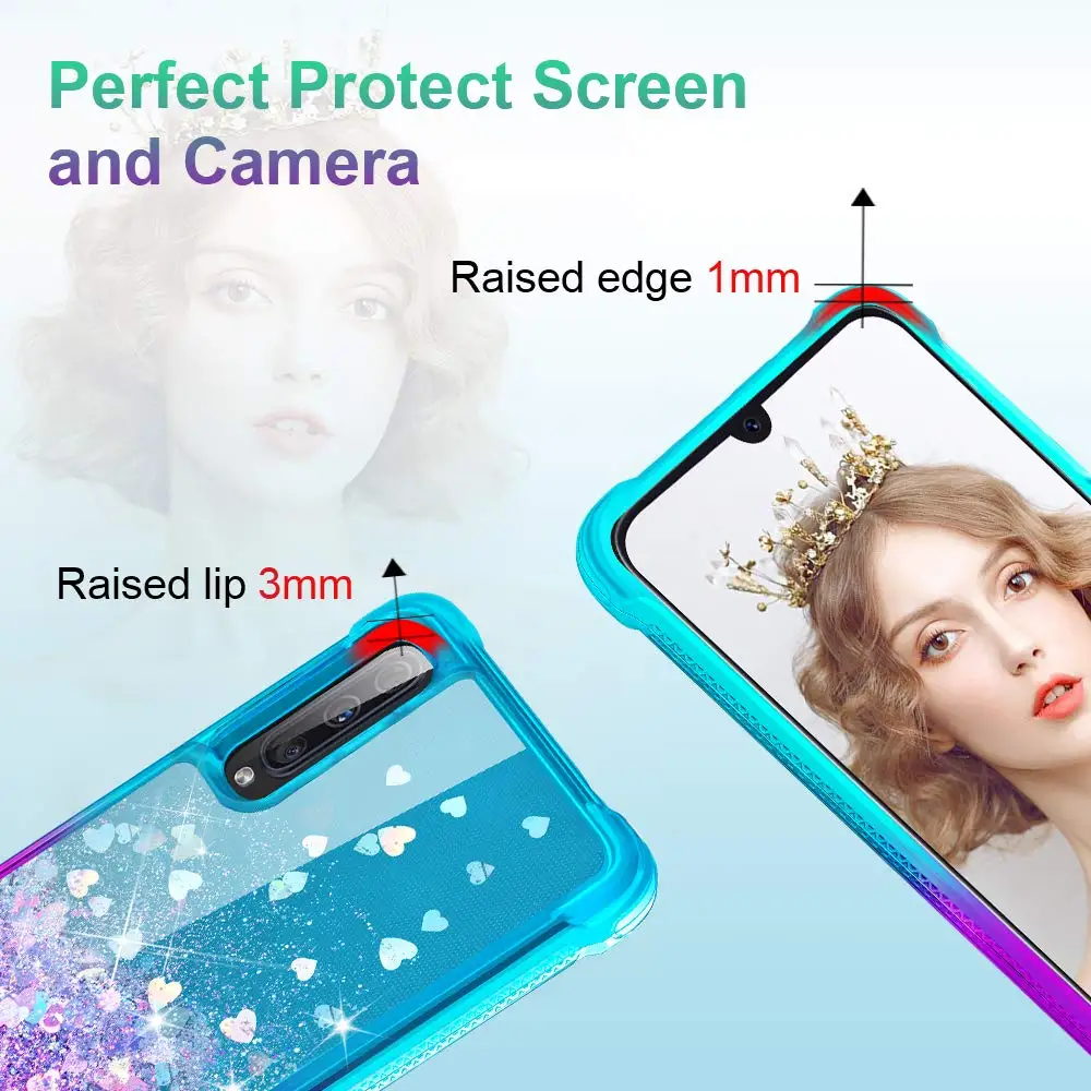 Чехол для samsung Galaxy A70 A50 A40 A30 A20 A10, градиентный Блестящий силиконовый чехол для samsung Galaxy Note 10 Plus