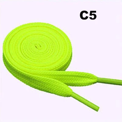 C5 1 пара/лот 50/80/100/120 см Lacci Scarpe на завязках плетеная Сумка нейлоновые Сникеры на плоской подошве Shoeslace для обуви Diy ремесла для взрослых детская шнуровка - Цвет: C5