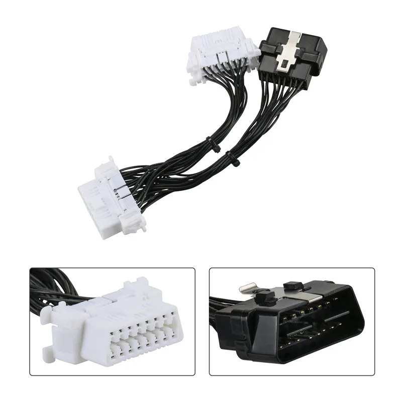 Удлинительный кабель OBD2 один 16Pin мужской порт для Dual 16 Pin женский Автомобильная