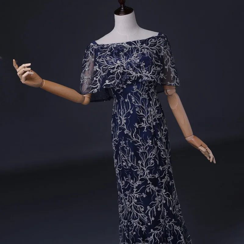 Женское вечернее платье с блестками FADISTEE блестящее длинное в пол вырезом