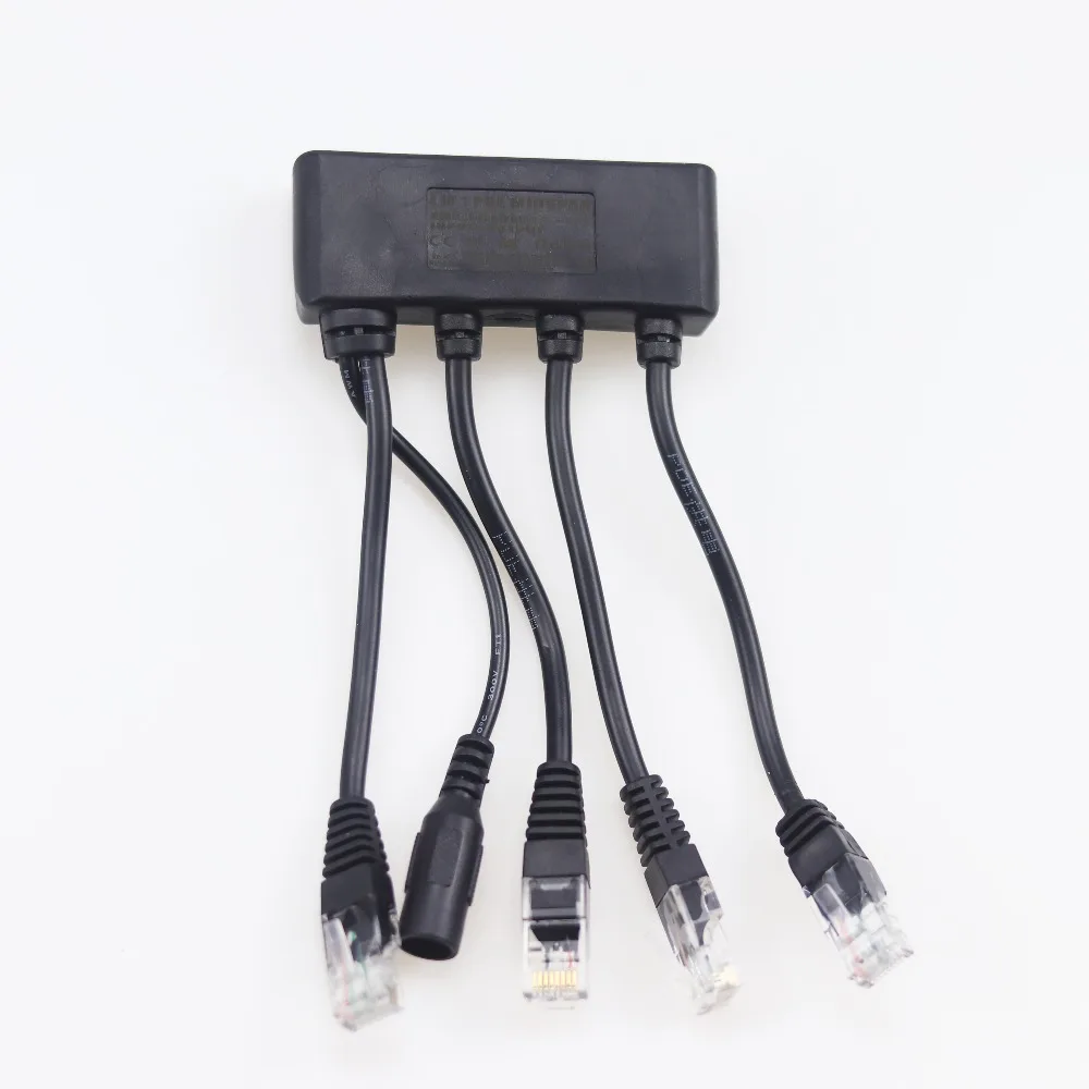 Разветвитель для инжектора Ethernet 4 Lan 1 блок питания Midspan 100 м IEEE802.3at/af 12 В/2 А Wi Fi