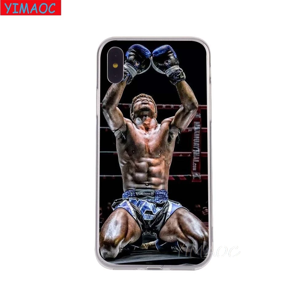 Мягкий чехол YIMAOC Muay thai world из ТПУ и силикона для iPhone 8 7 6 6S Plus 5 5S SE X XR XS 11 Pro Max |