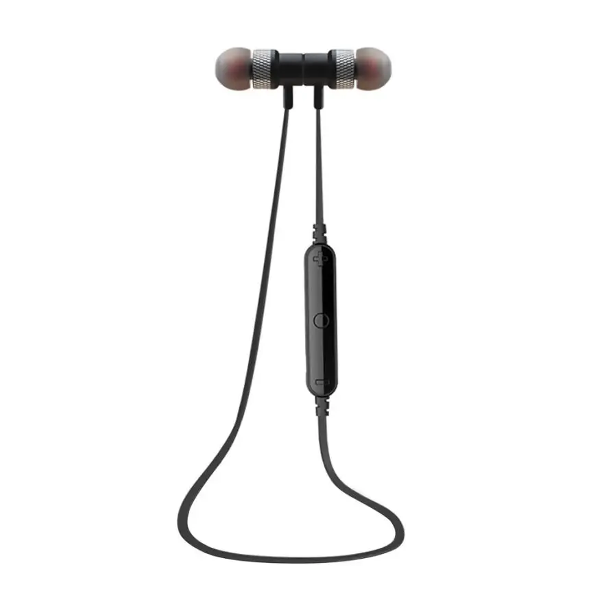 Ipipoo Bluetooth 4,2 наушники водонепроницаемые спортивные наушники Встроенный микрофон магнитное притяжение с зарядным кабелем наушники для iPhone - Цвет: Black