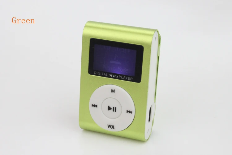 DAONO автомобильный мини USB Клип ЖК-экран MP3 музыкальный плеер Поддержка MP3-плеер USB спортивный металлический музыкальный плеер