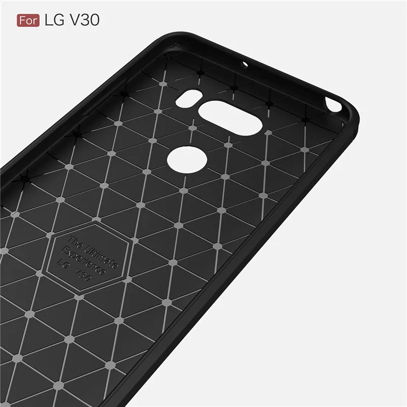 Fecoprior LGV30 V 30 Case for LG V30 Back Cover Carbon Fiber Luxury Protective Armor Smart Phone Celulars |