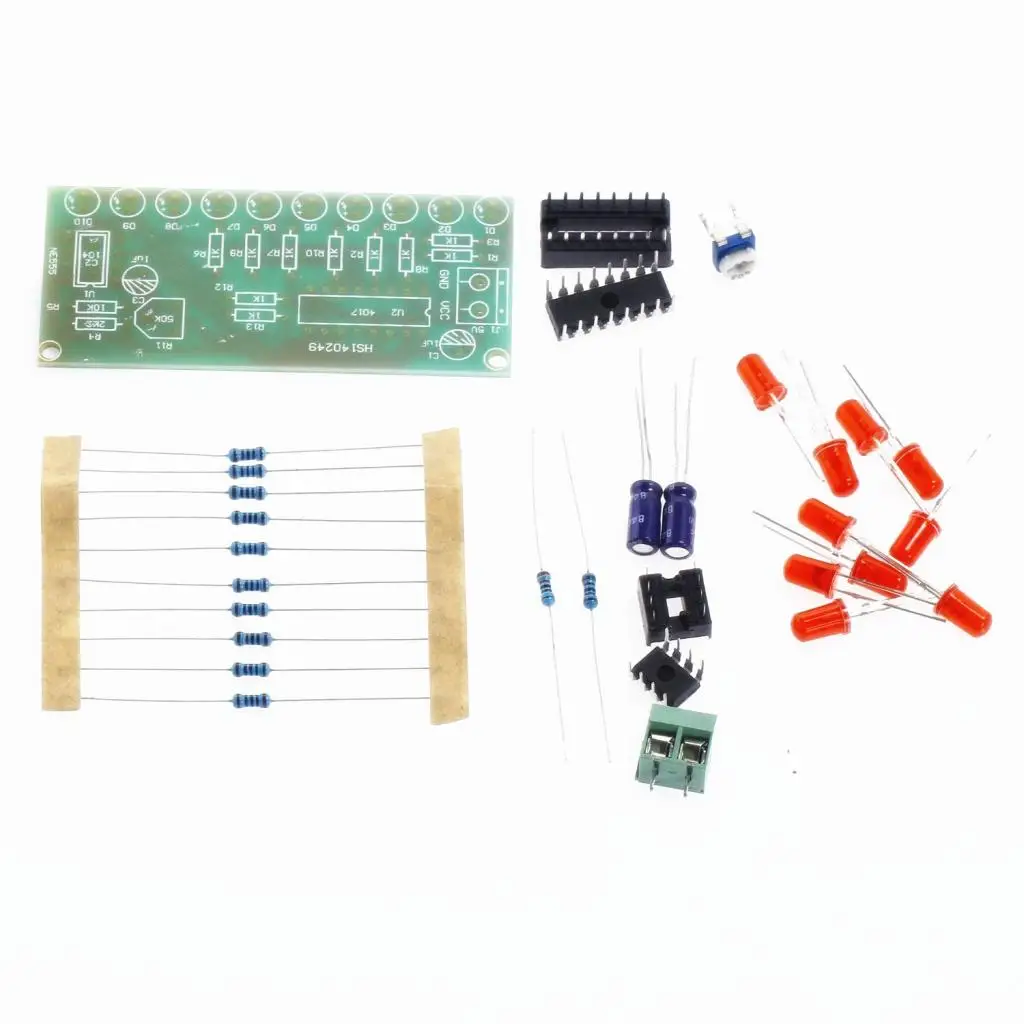 Электронный набор NE555 + CD4017 светодиодный светильник для воды DIY Kit электронный |