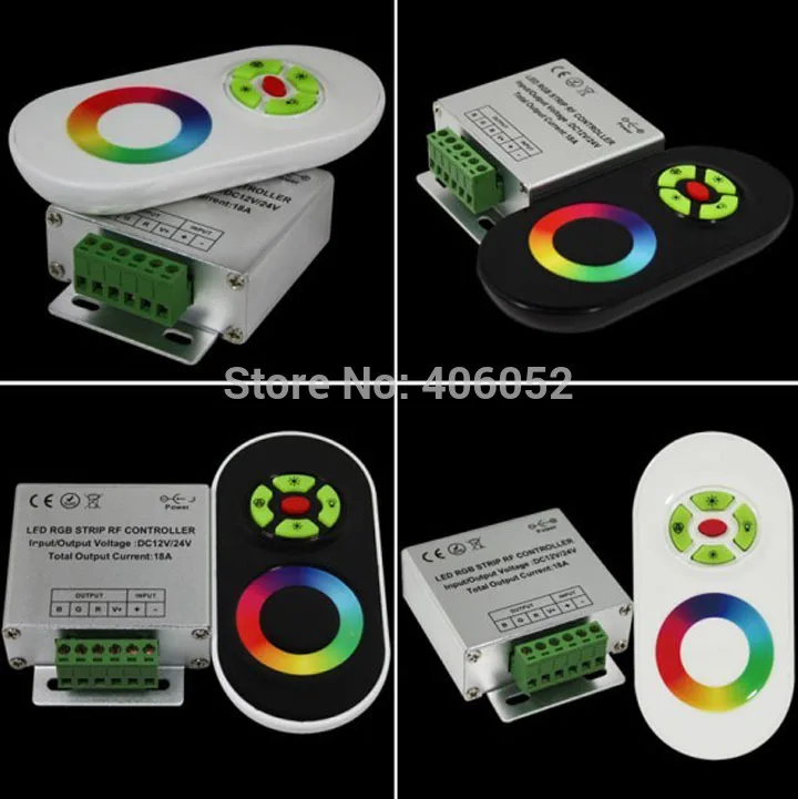 10 компл./лот оптовая продажа 18A RGB LED диммер RF беспроводная сенсорная панель