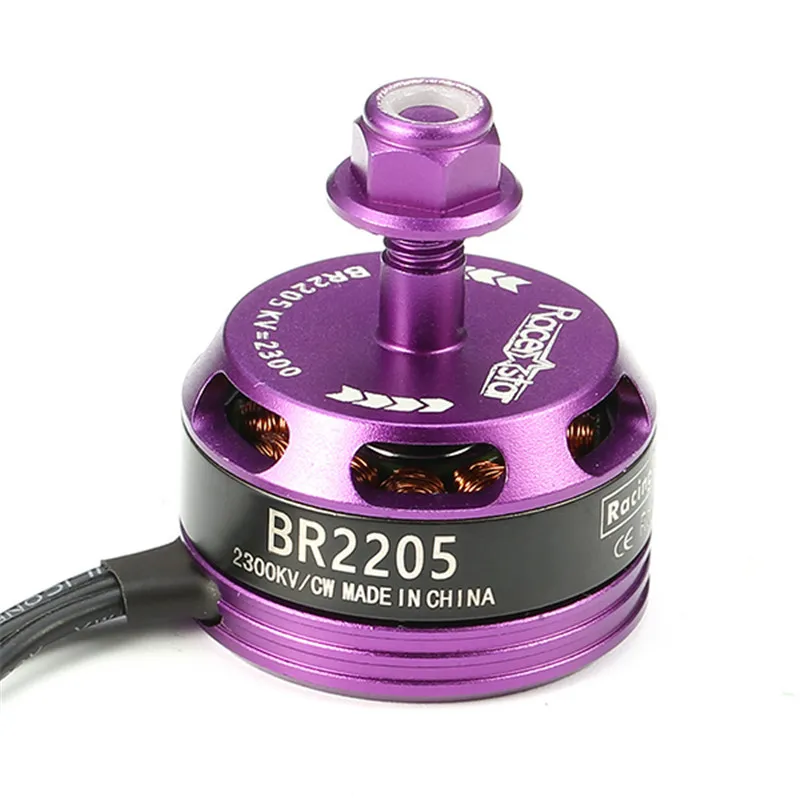 4 шт. Racerstar Racing Edition 2205 BR2205 2300KV 2-4S бесщеточный двигатель CW CCW фиолетовый для QAV250 ZMR250