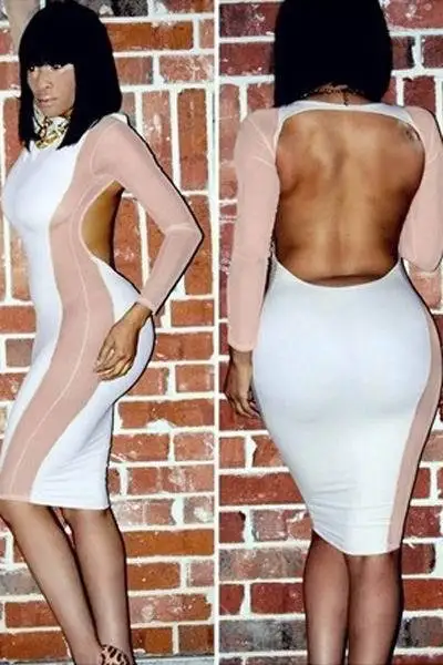 Black Mesh Stitching Curvaceous Midi Dress LC6319 new 2014 sexy summer dress for women | Женская одежда