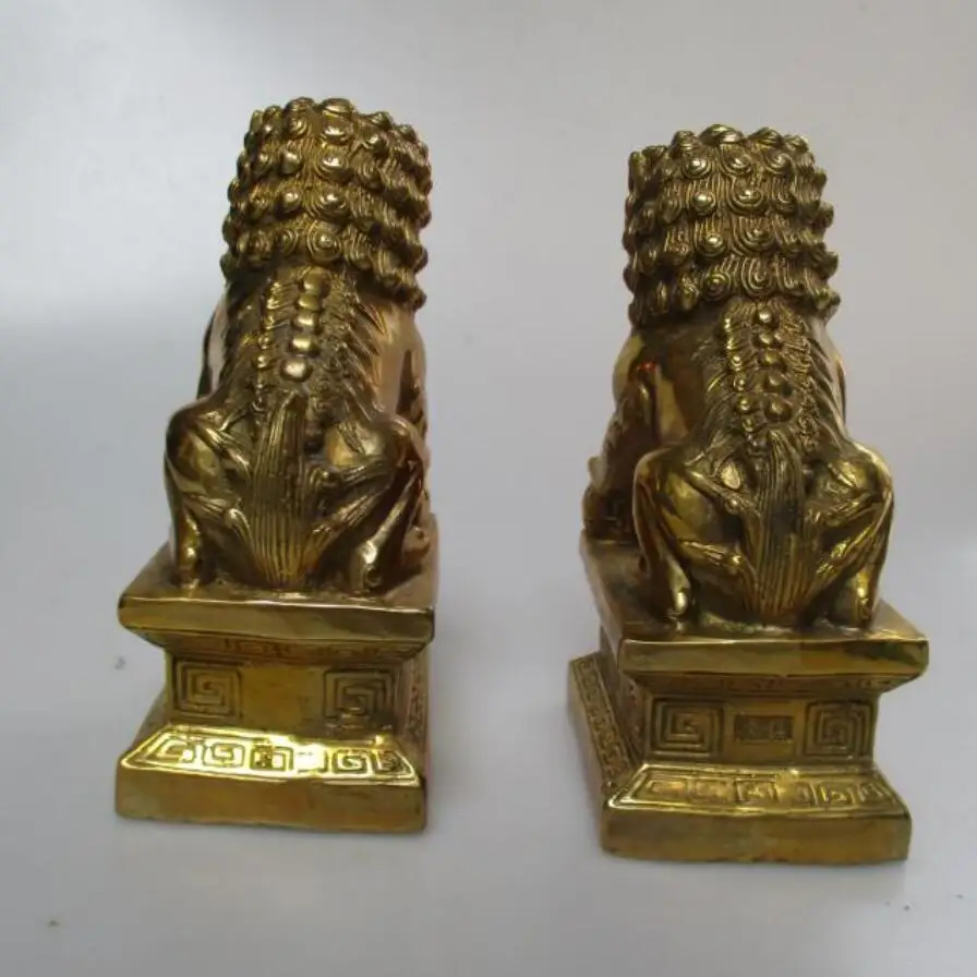 Свадебные украшения/художественная Коллекция 1 пара китайских латунных резных